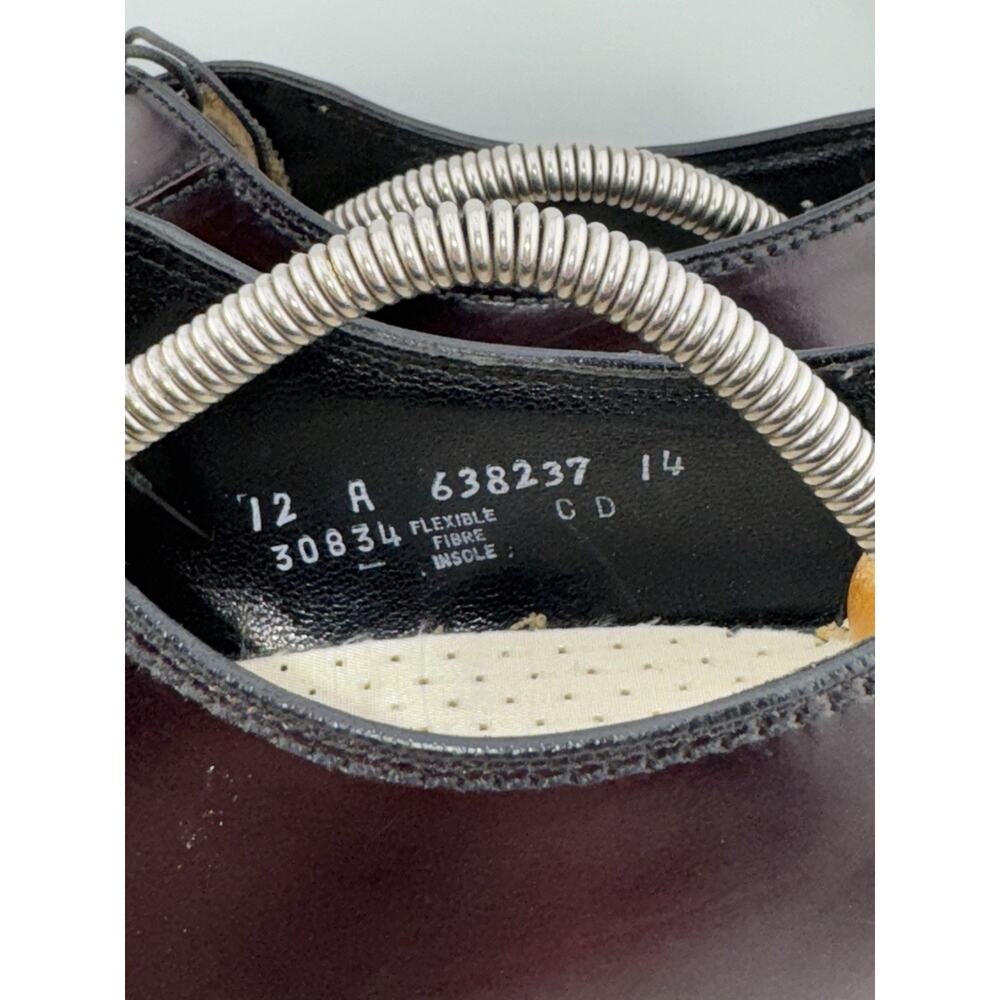 The Florsheim Dress Shoes 12 Burgundy Leather Lace Up Formal Comfort Business - Picture 3 of 14